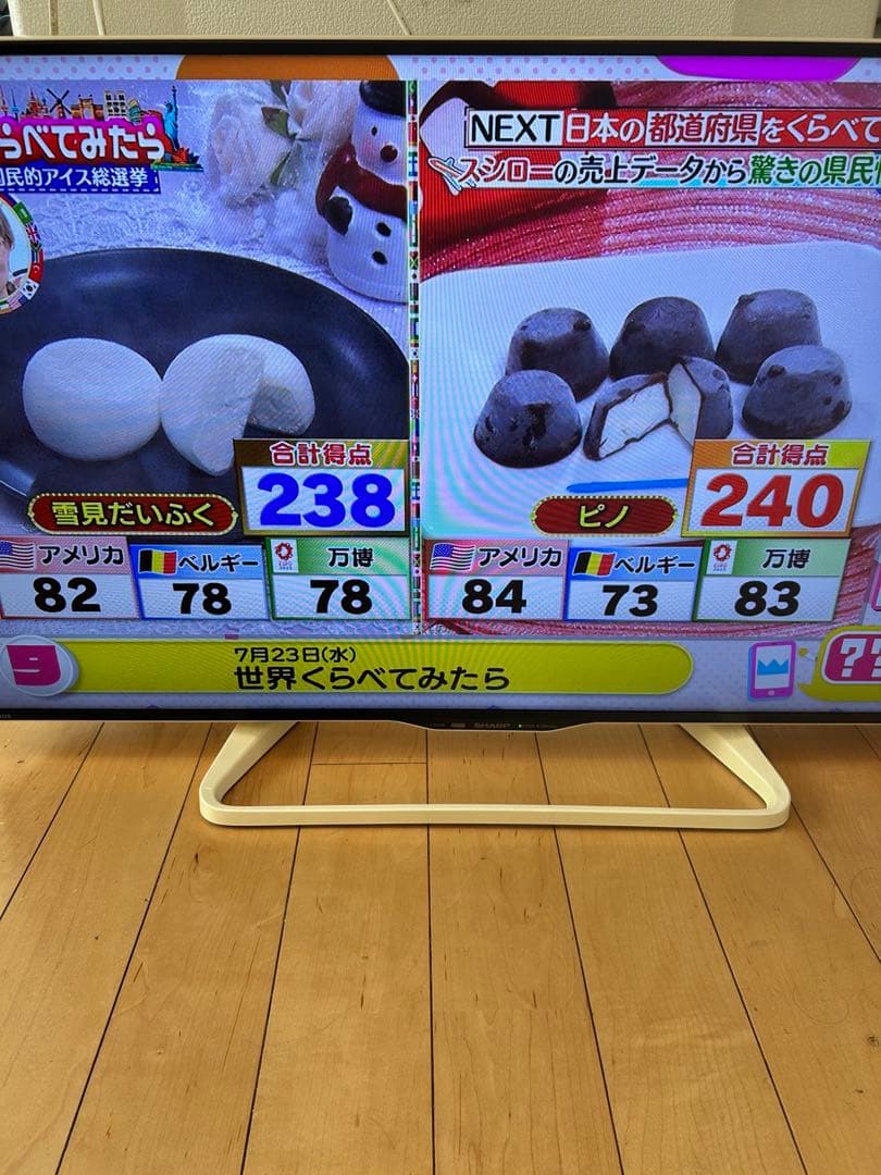 シャープSHARP 40V型液晶テレビ　LC-40W35ホワイト　2017年製