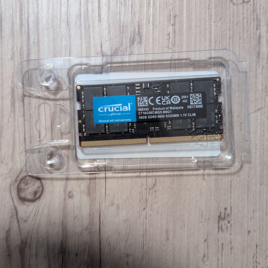 crucial クルーシャルメモリー DDR5-5600 16GB SODIMM