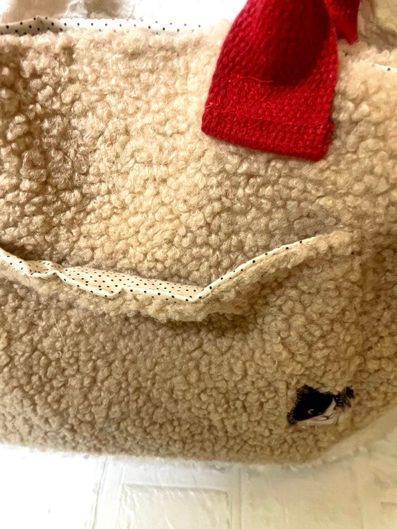 み*ー様 コヤンイサムチョン　ハンドメイド フワフワもこもこ　肩がけトートバッグ