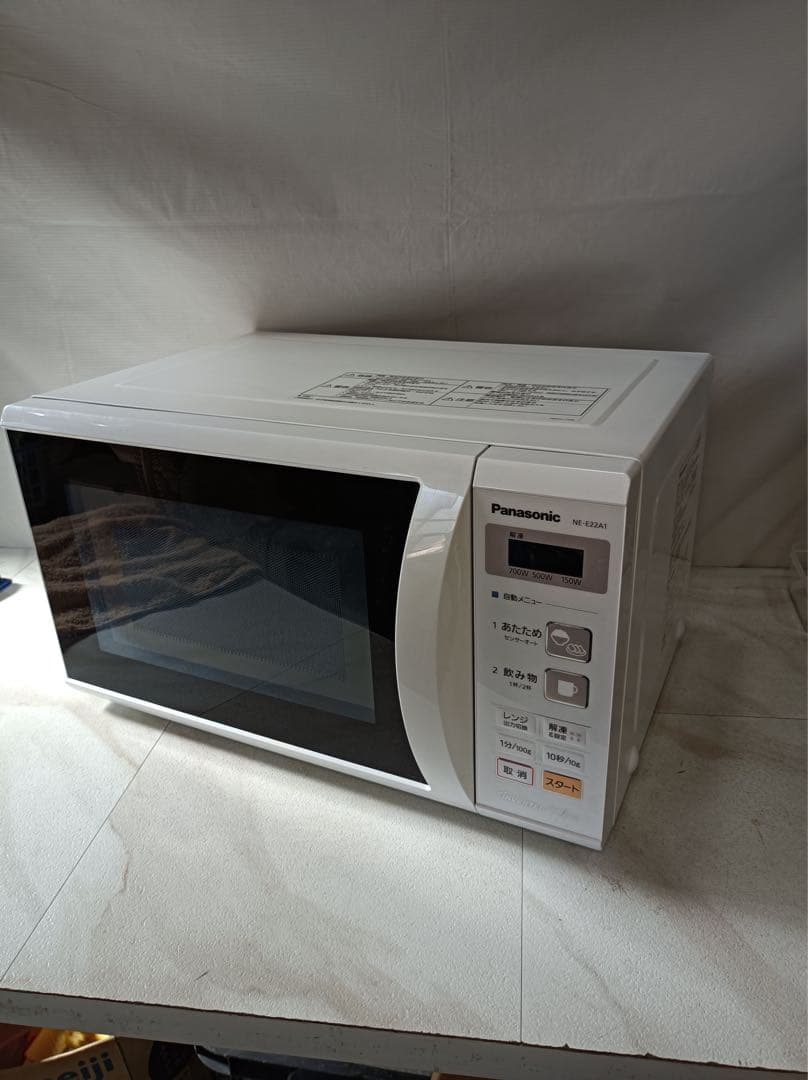 [八6459] パナソニック 2017年製 電子レンジ NE-E22A1-W