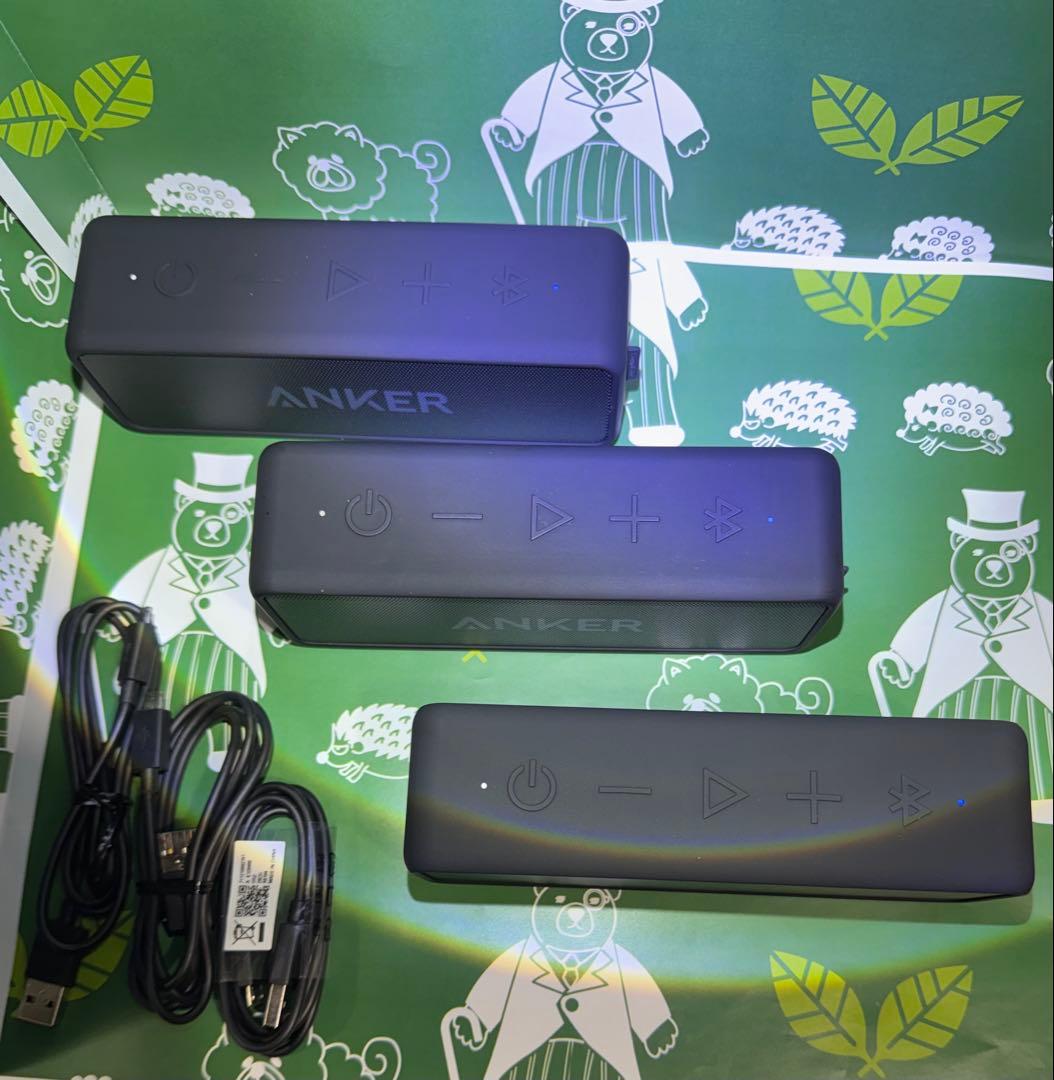 マ*ル様 ANKER サウンドコア2 【スピーカー USBケーブル付き】 《３個