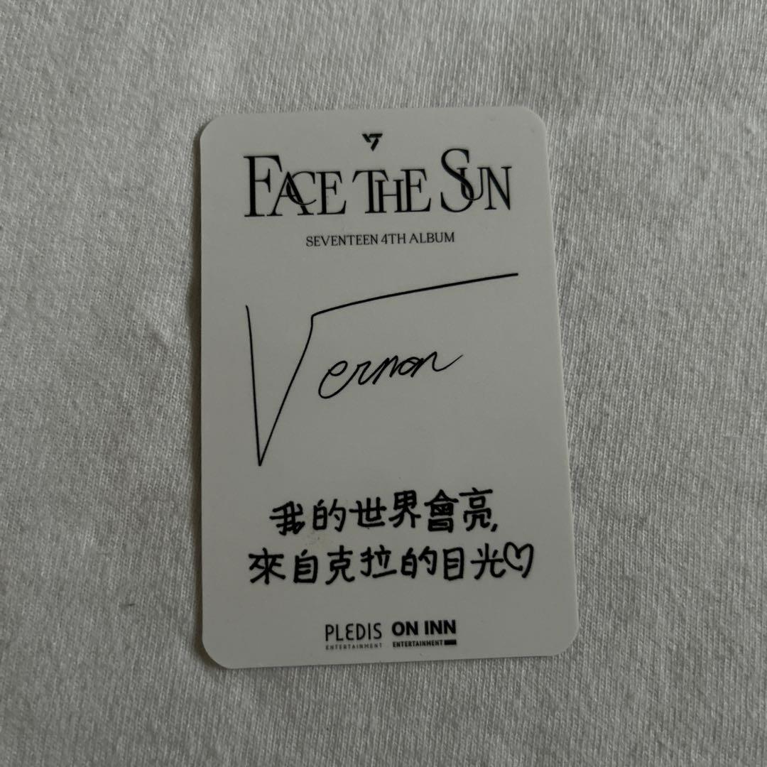 Face the sun ヨントン 台湾 バーノン トレカ