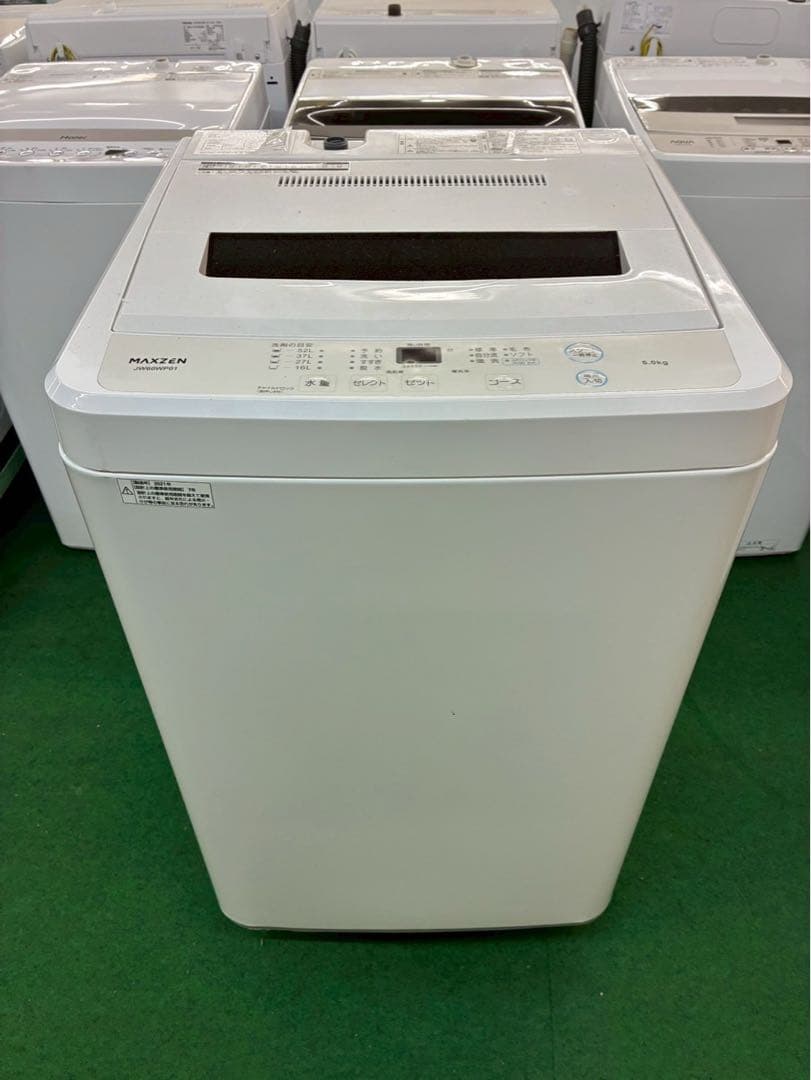 【高年式】2021年式 6kg MAXZEN 洗濯機 JW60WP01
