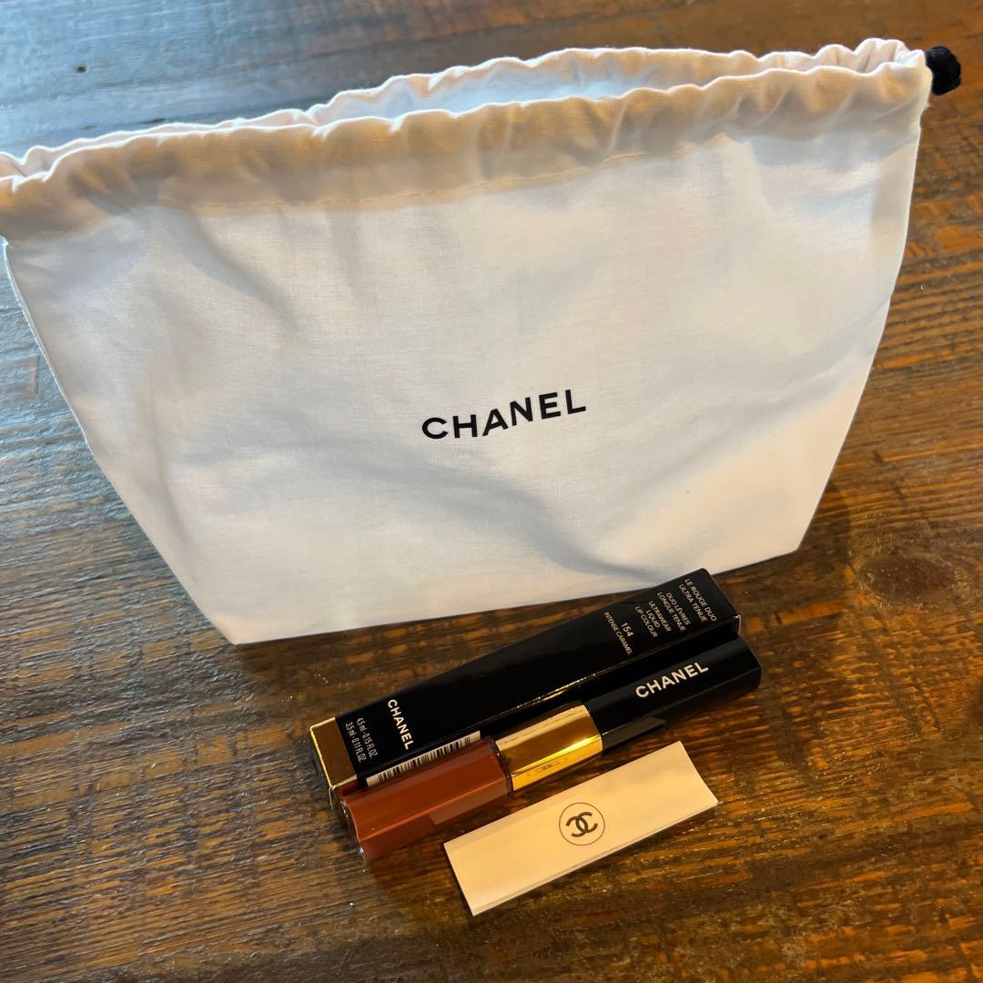 未使用近　CHANEL 182番ルージュ デュオ ウルトラ トゥニュ　リップ