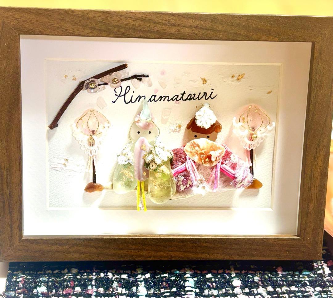 seaglass art ✴︎海の宝石〜桜咲くひなまつり〜№02