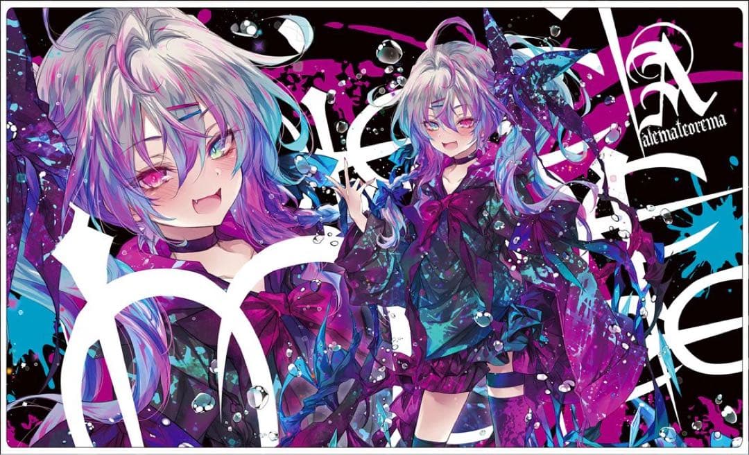 東方プレイマット　フランドール・スカーレット (黒背景)