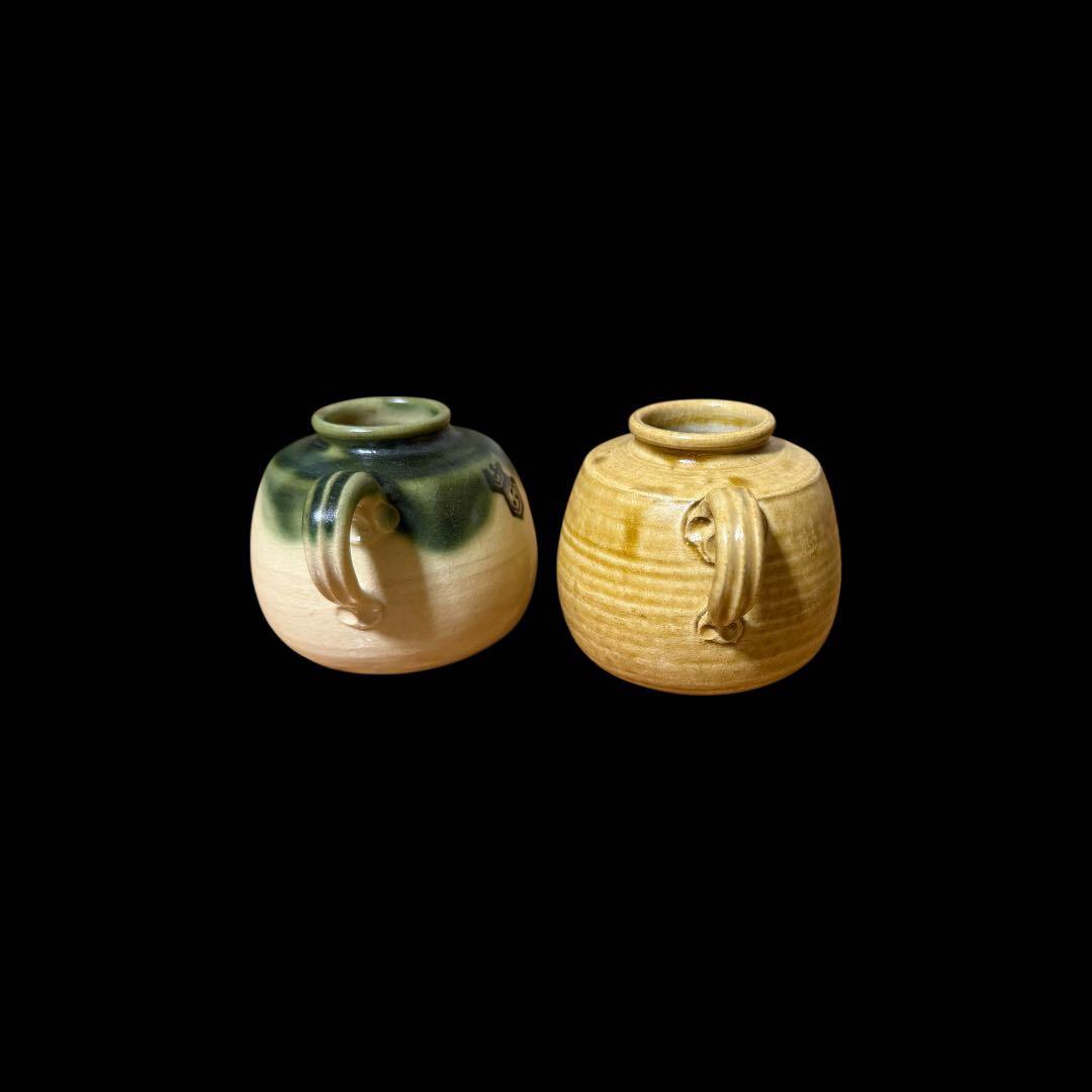 《茶道具》京焼 浅見与し三造 平安 四滴茶入
