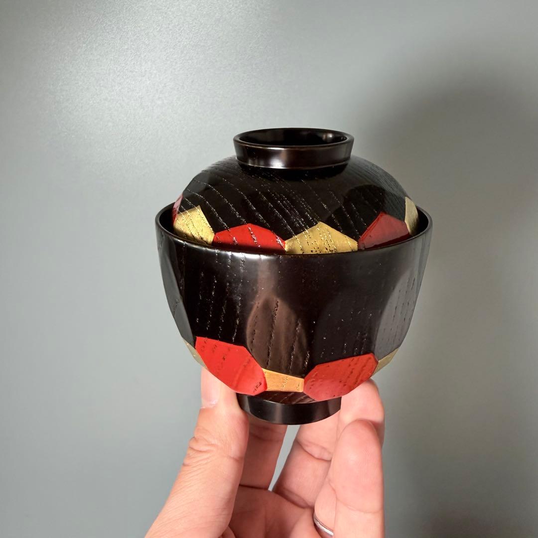 京漆器　名門　象彦　九代　西村彦兵衞　八千代椀　吸い物椀　料理屋　共箱　高級漆器
