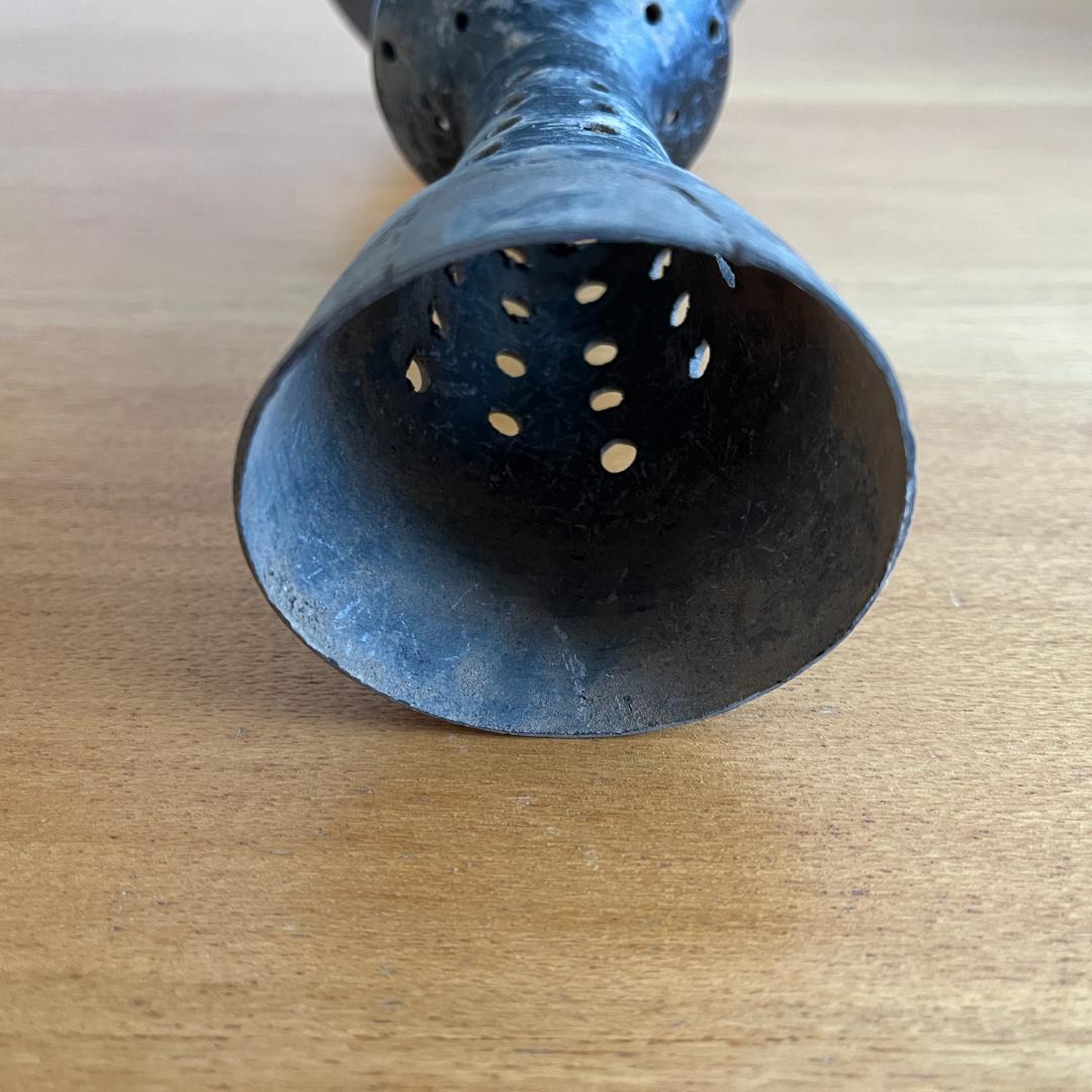 龍山文化 黒陶 高足杯／尊 卵殻土器 紀元前24-22世紀 h25cm 85g