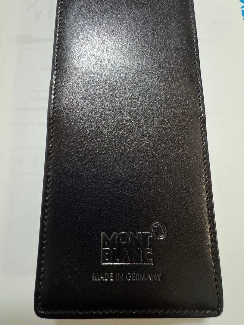 モンブラン ペンケース 3本挿し ブラック レザー ドイツ製 MONTBLANC