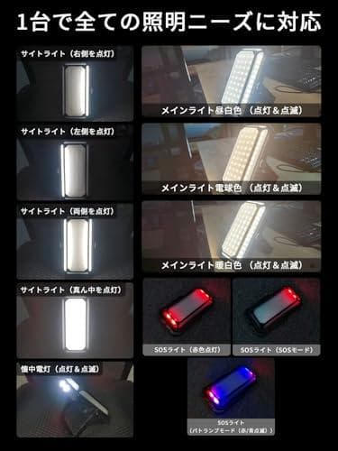 LED ランタン キャンプ用品 防災 ライト 万能型 【ソーラー充電式 超高輝度