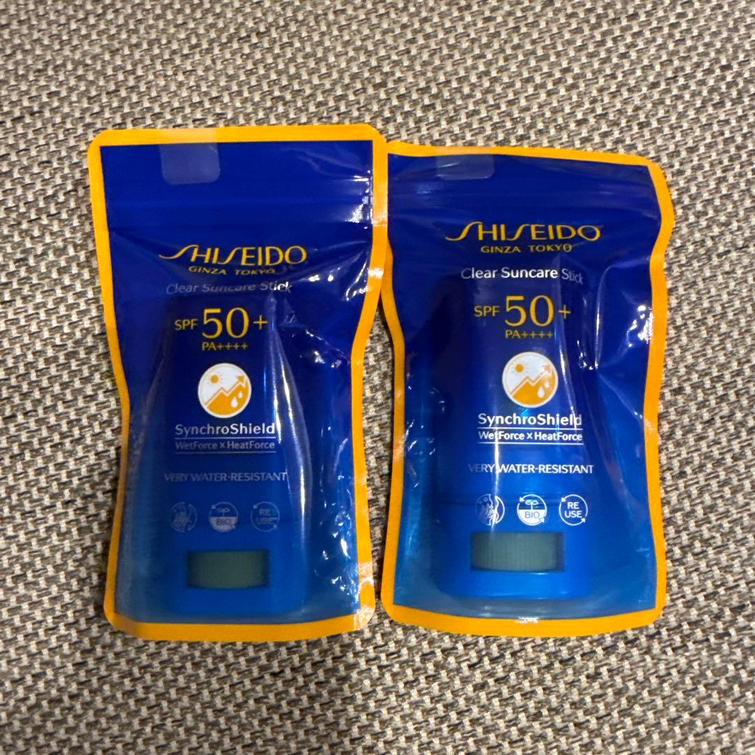 新品資生堂クリアサンケアステック2個セット