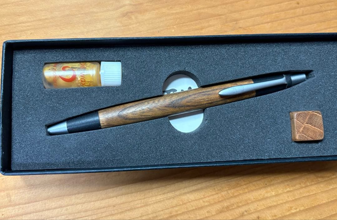 ち*こ様 野原工芸　欅 シャーペン　旧型　シルバー