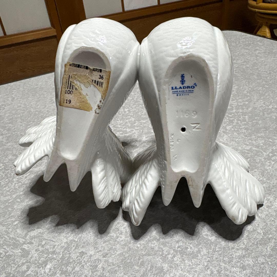 フ*ク様 リアドロ　つがいの鳩　LLADRO 陶器　置物　廃盤　貴重品　アンティ