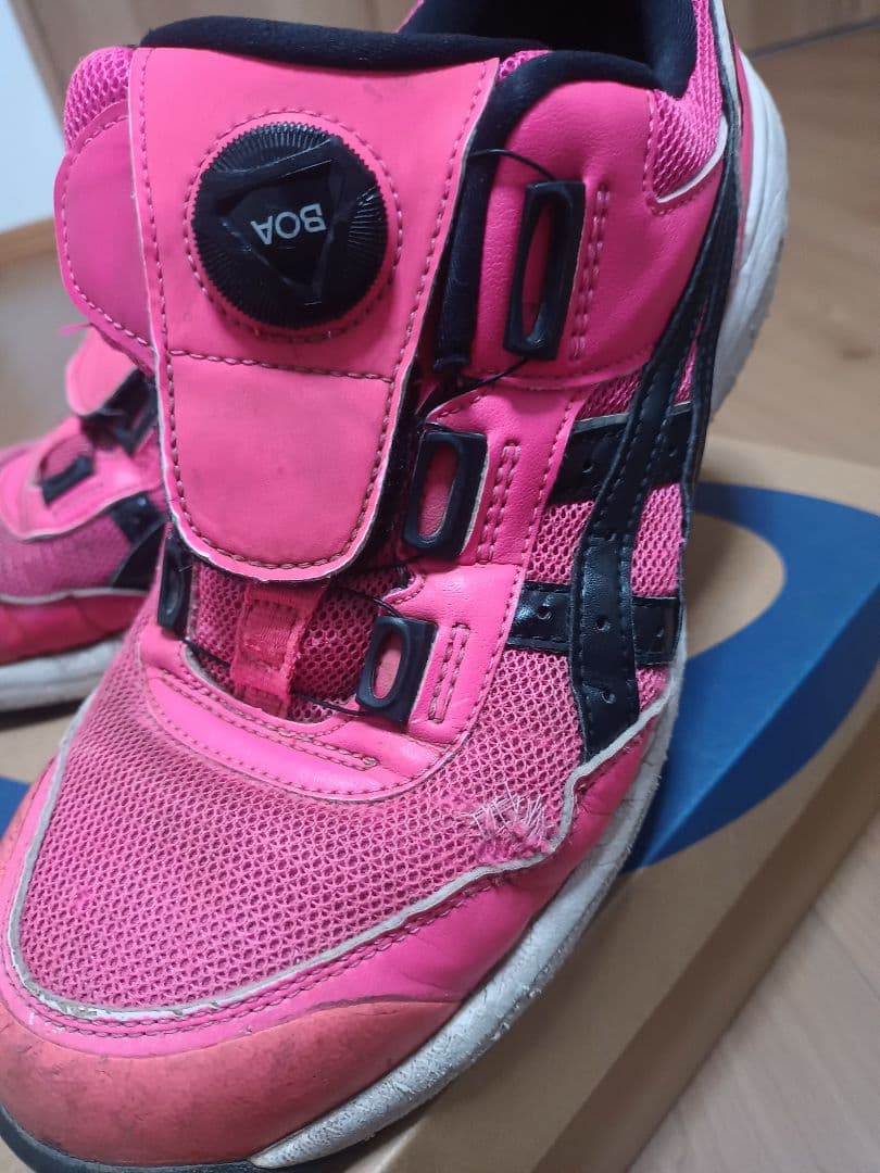 ASICS ピンク 安全靴 BOAシステムWINGJOB 26.0㎝　CP304