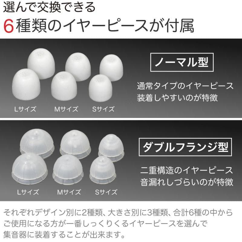 【未開封新品】集音器 超小型 耳あな型 USB充電式 軽量2g