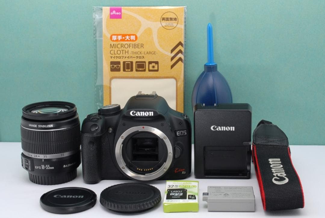☘️初心者向き✨️ Canon Kiss X3 一眼レフ 操作簡単 おまけ多数