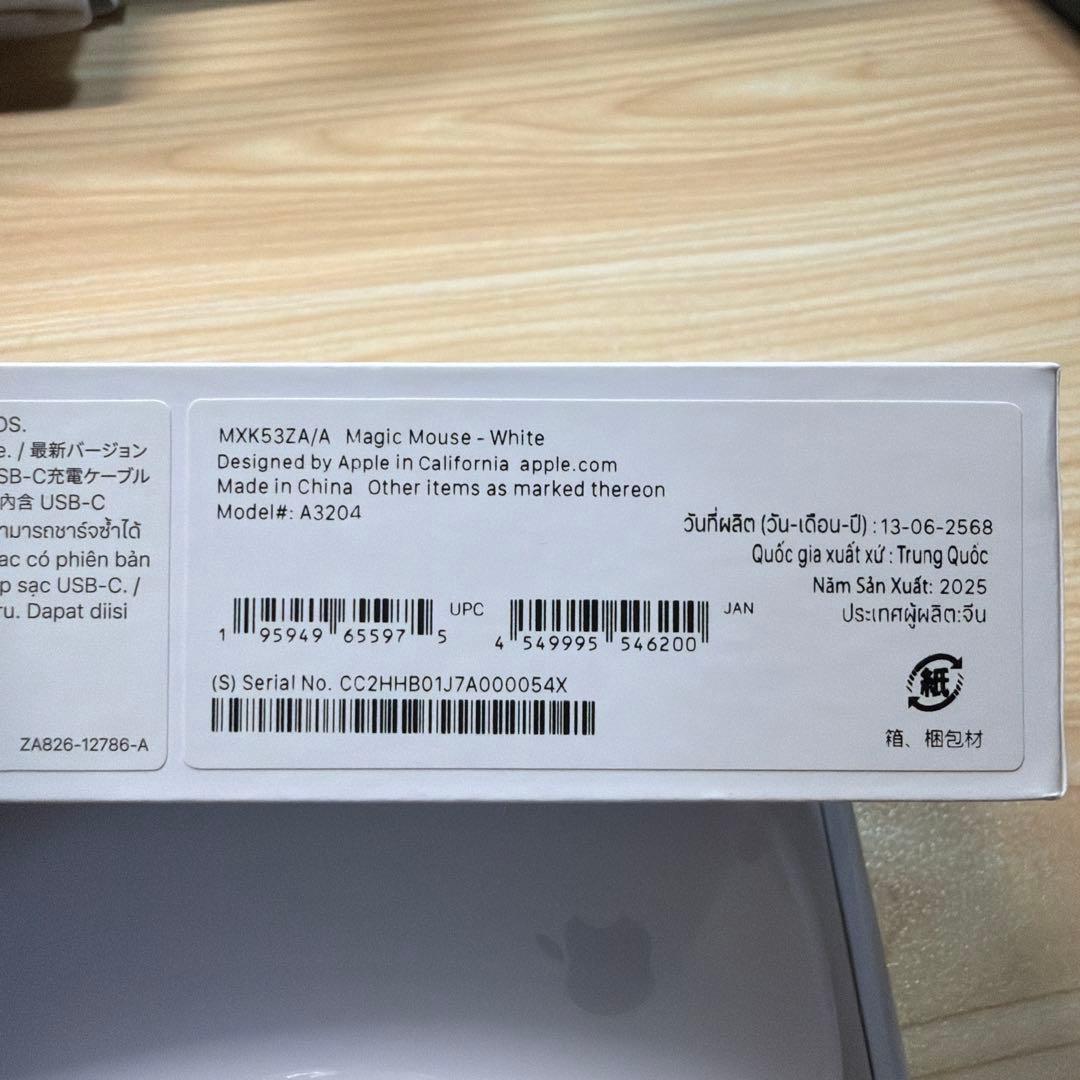 Apple Magic Mouse（USB-C）- ホワイト