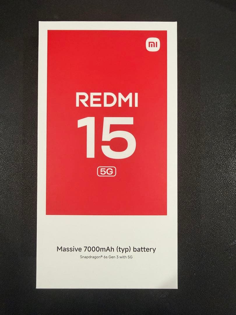 [新品未開封] Xiaomi Redmi 15 5G Titan Gray