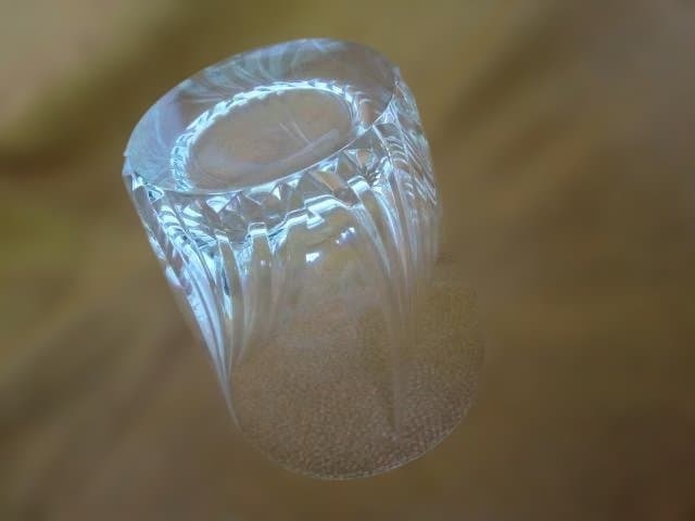 【お買い得】お洒落なCRYSTAL HOYA 波模様ロックグラス 6個セット