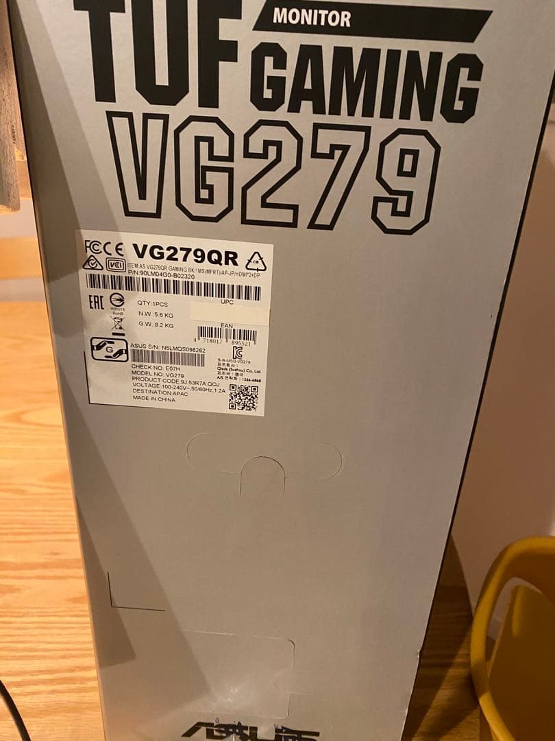 スマホ・タブレット・パソコン ASUS VG279QR BLACK