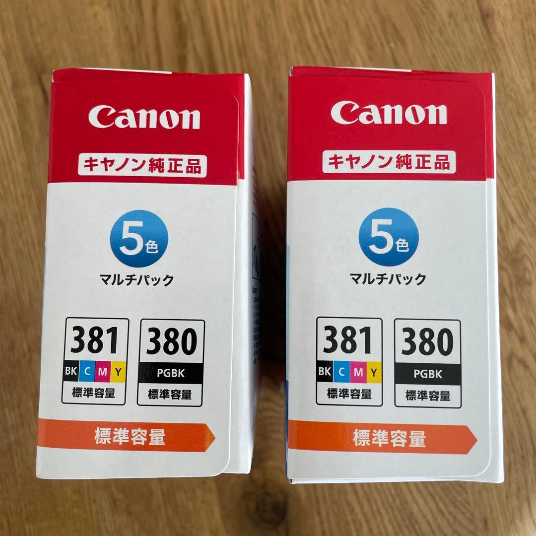 Canon インクカートリッジ 381 380 5色セット×2箱