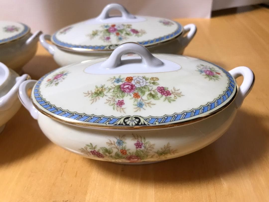 Noritake スープポット 4客 チューリン キャセロール ビンテージ