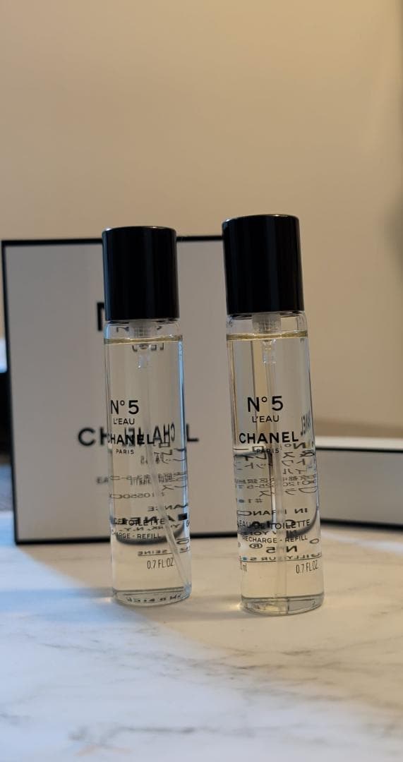 CHANEL N°5 L'EAU　ツイスト＆スプレイ　20ml 未使用2本付き