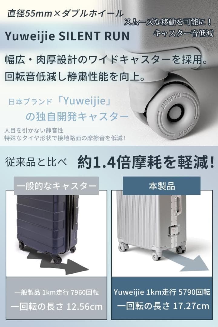 スーツケース 大型 カップホルダー アルミフレーム XL 100L 10泊以上