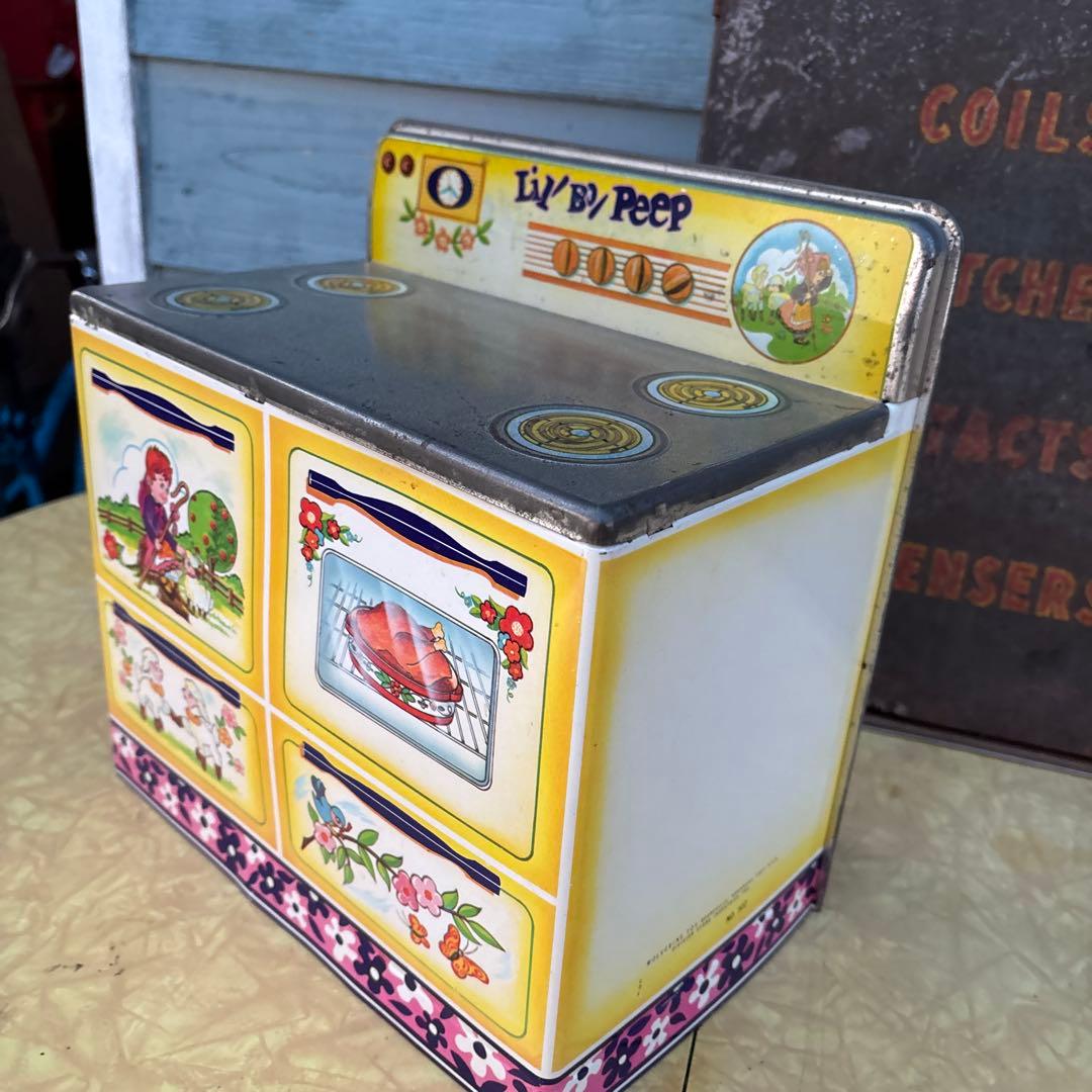 USA Vtg 1950-60s Wolverine Tin キッチンストーブ