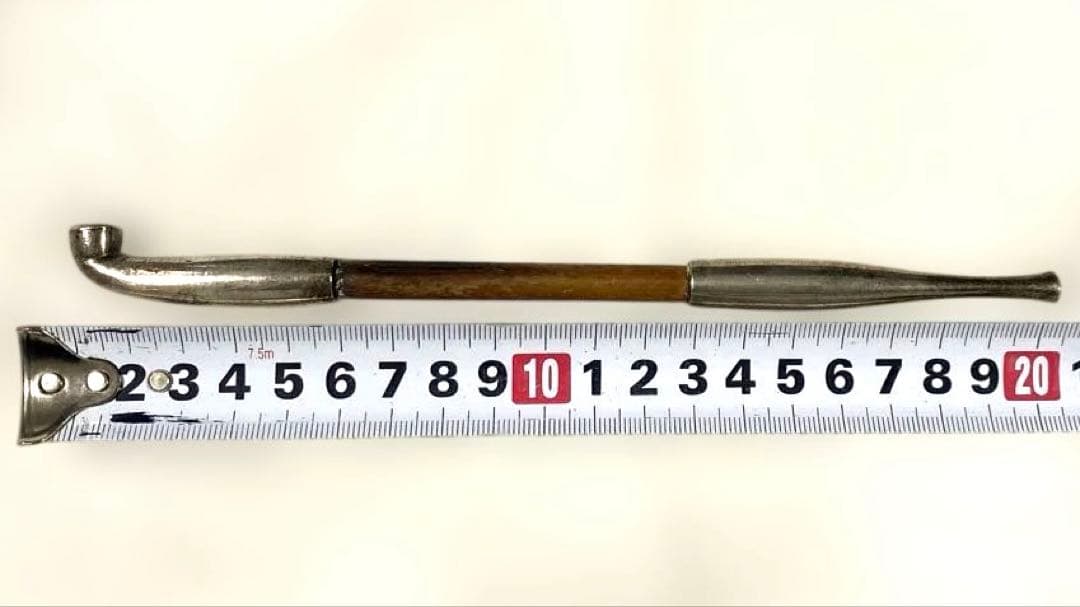 C-19 煙管 刻印有り　煙草道具　古道具　骨董品　アンティーク　美術品　工芸品