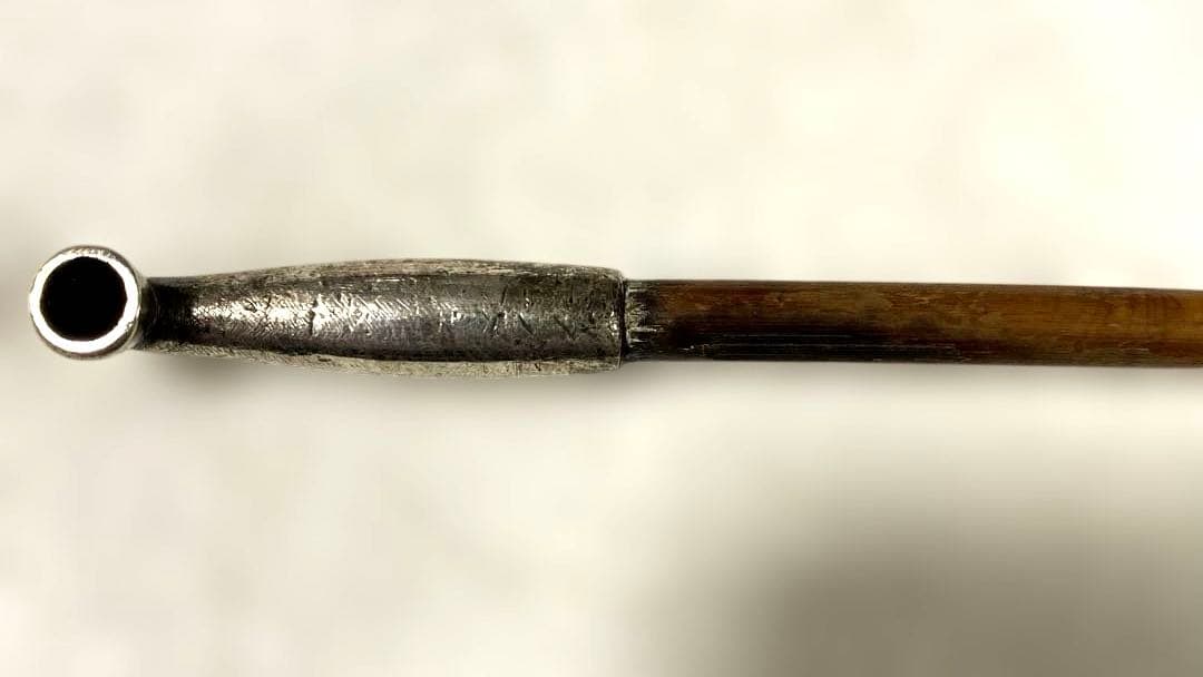 C-19 煙管 刻印有り　煙草道具　古道具　骨董品　アンティーク　美術品　工芸品