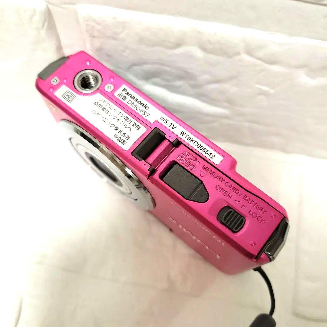 【訳あり・動作品】 パナソニック LUMIX DMC-FS7 ピンク