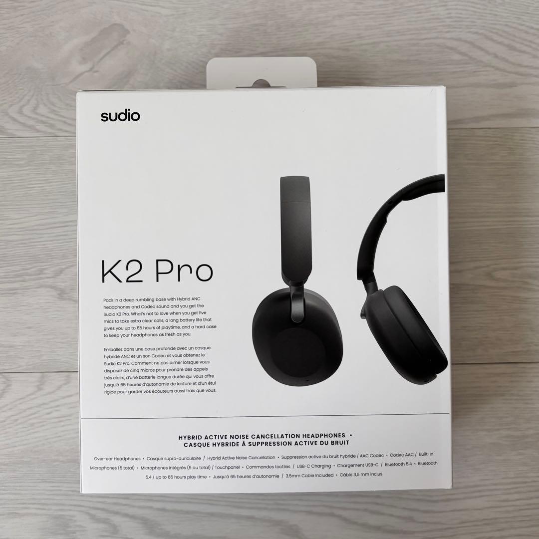 Sudio K2 Pro ハイブリッドアクティブノイズキャンセリングヘッドホン