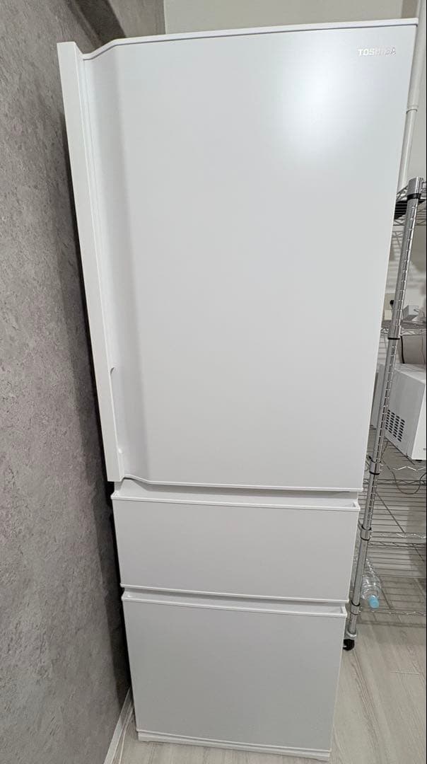【美品】東芝 GR-U36SC 冷蔵庫 356L マットホワイト