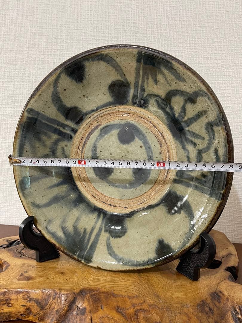 【新品未使用】菅原謙 やちむん 大皿 沖縄 28センチ 焼物 コレクション整理