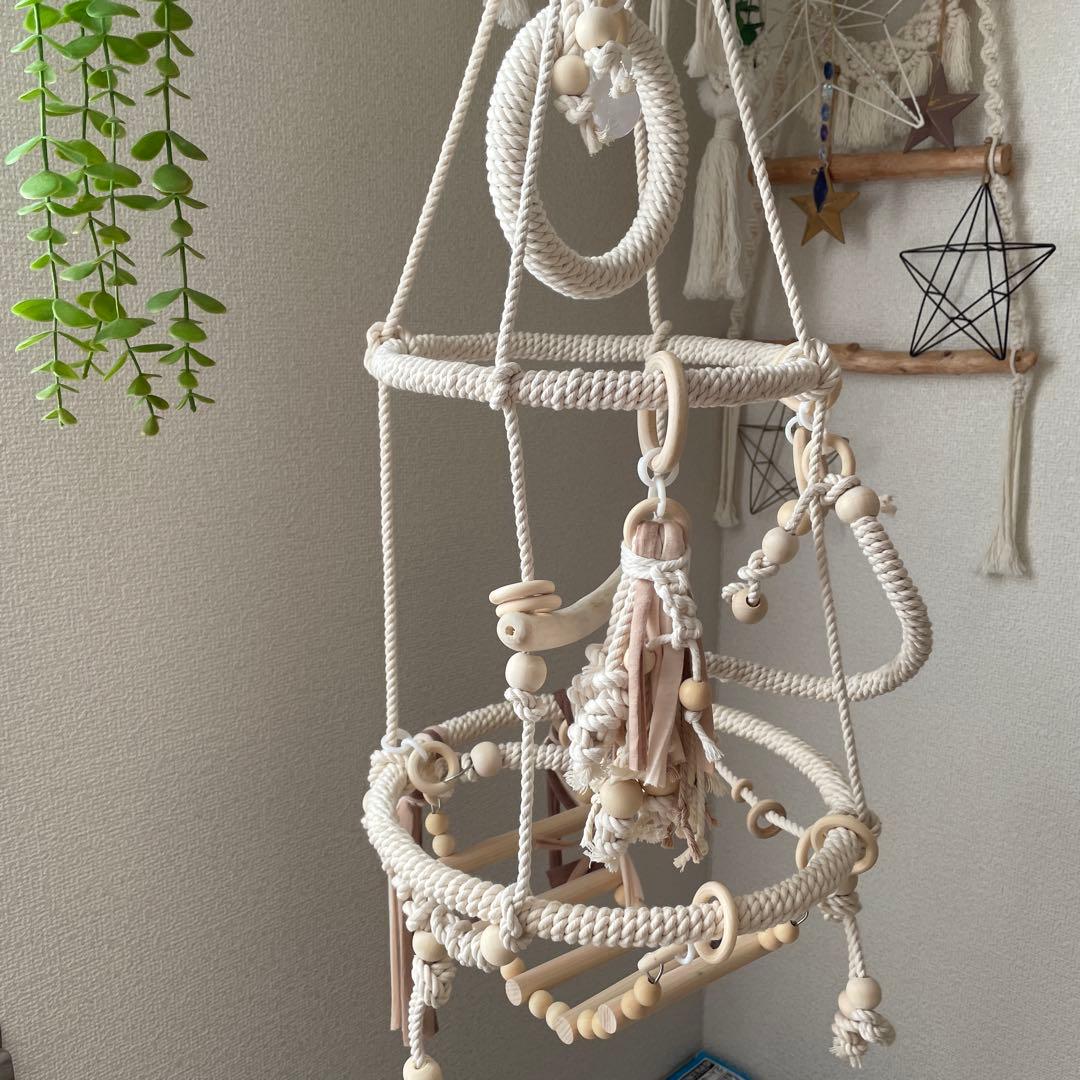 小動物◎Natural W treeブランコ◎バードトイ フクロモモンガ 鳥用品