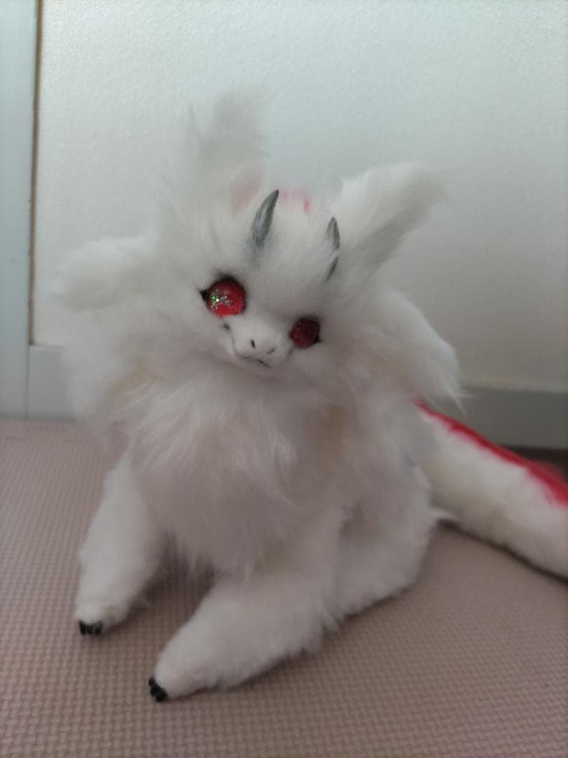 アートドール　ドラゴン　龍　幻獣　作家様　ぬいぐるみ　白龍