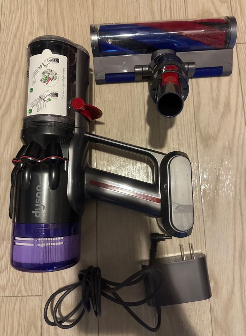 Dyson micro 1.5 スティッククリーナー　グレー/パープル　ジャンク