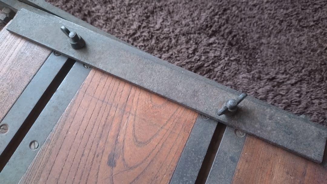 古道具　木製裁断機