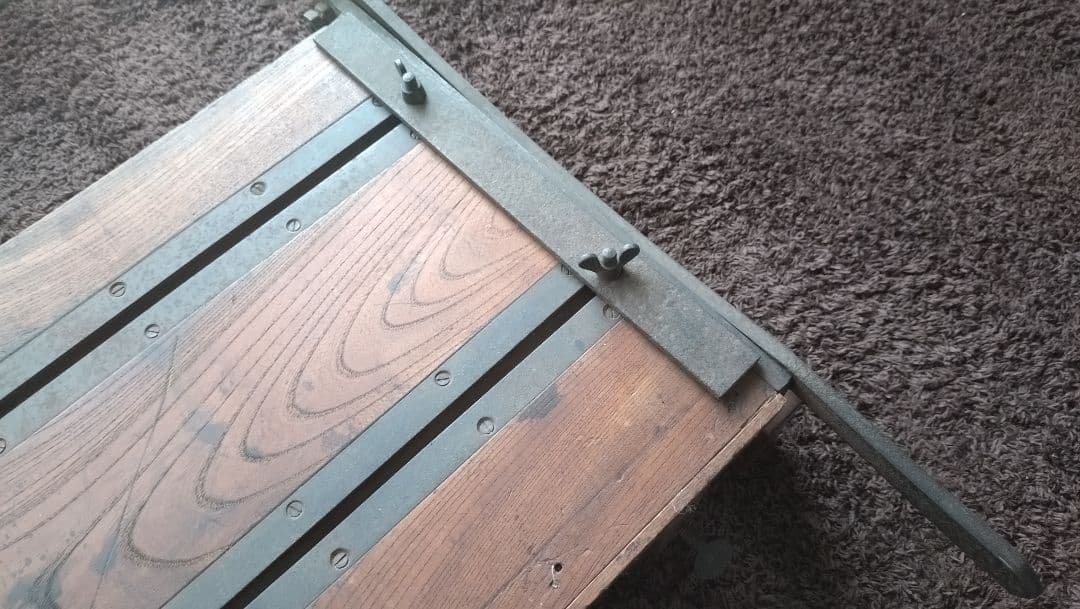 古道具　木製裁断機