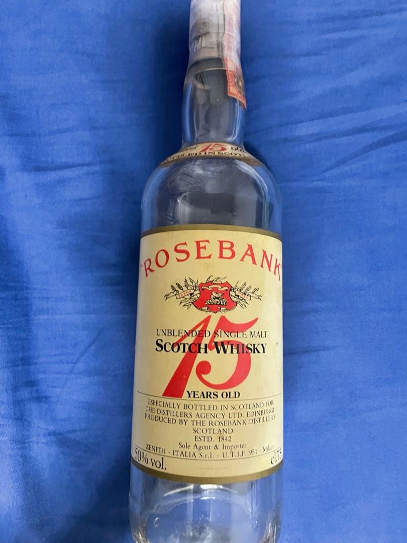 Rosebank 15 years 空瓶 ・空き箱　ゼニス