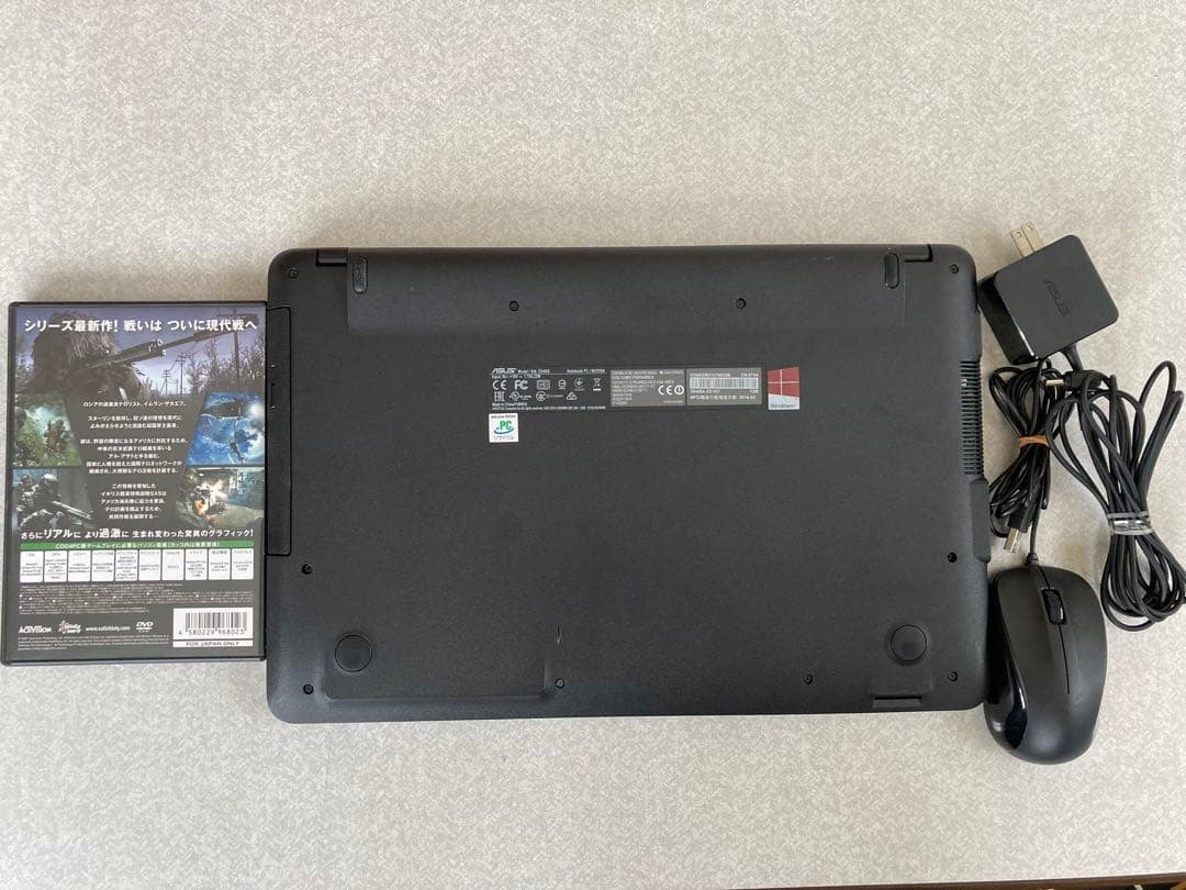 ASUSノートPC マウス付きゲームソフト付D540SA-XX142Tタイピング