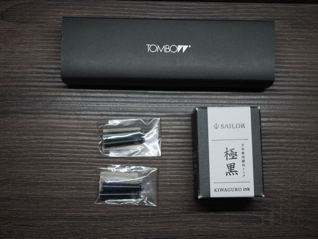 [美品] tombow トンボ zoom101 万年筆 インクボトル付属