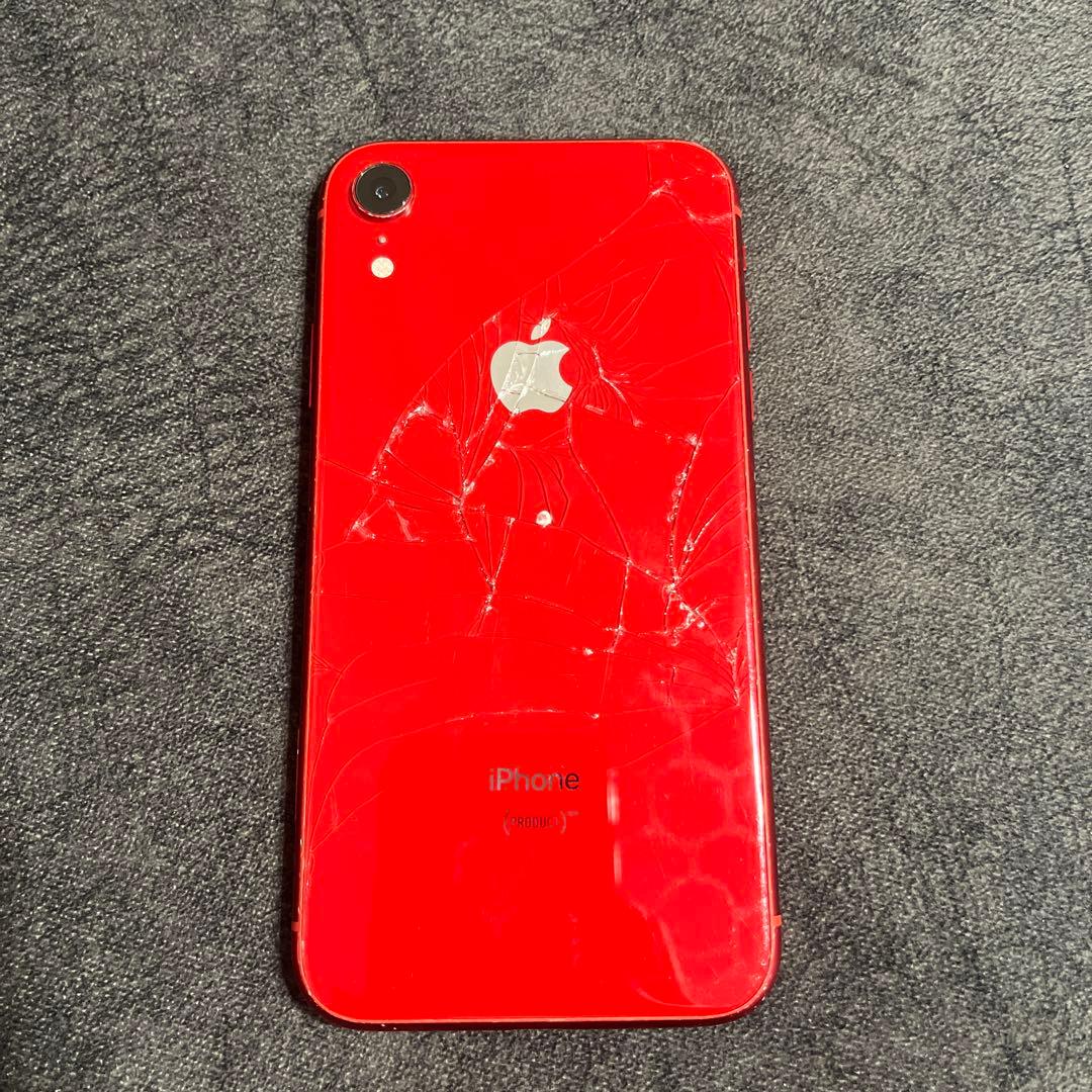 iPhoneXR 背面ガラス割れ　ジャンク品