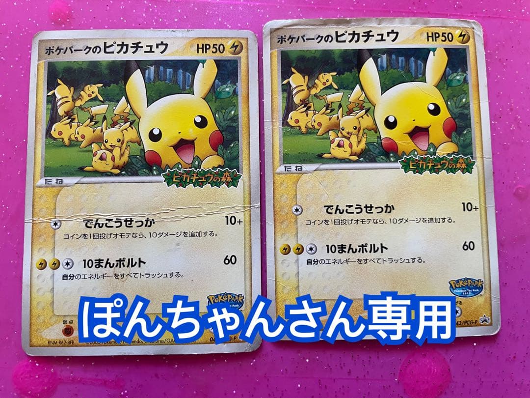 ポケパークのピカチュウ PROMO PCG-P ぽんちゃんさん専用