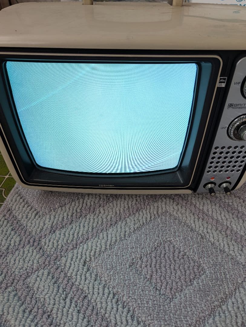 TOSHIBA ブラウン管テレビ レトロ 通電確認済み
