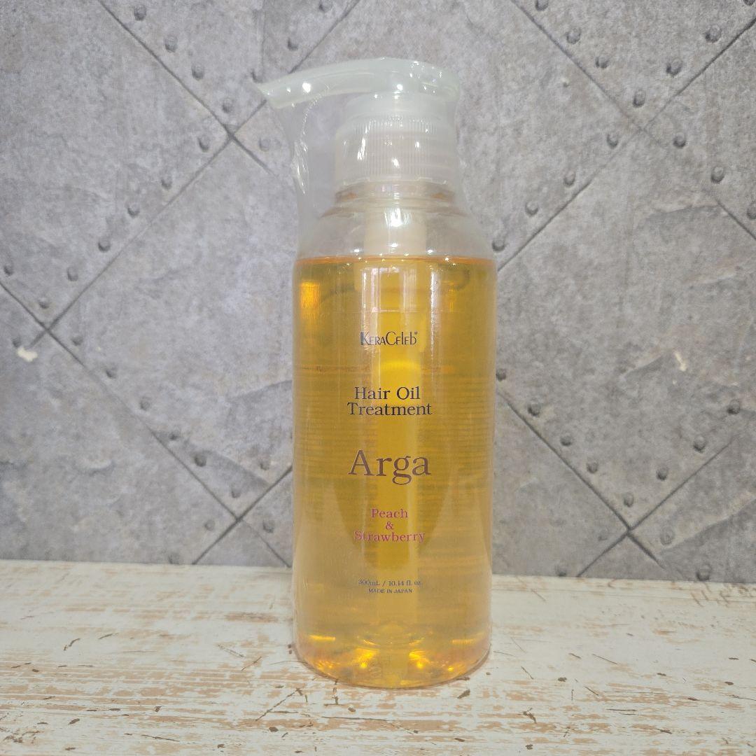 ヘアオイルトリートメント Arga 苺と桃の香り300ml