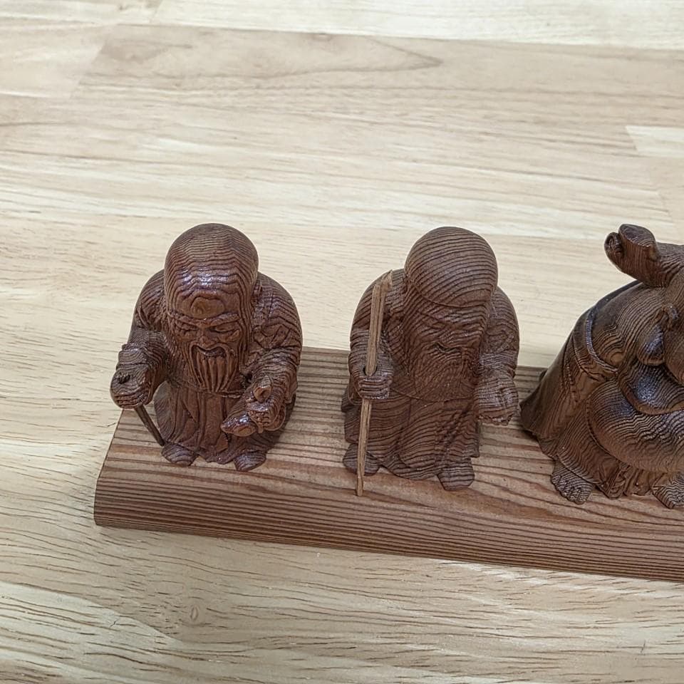 七福神 木彫り像