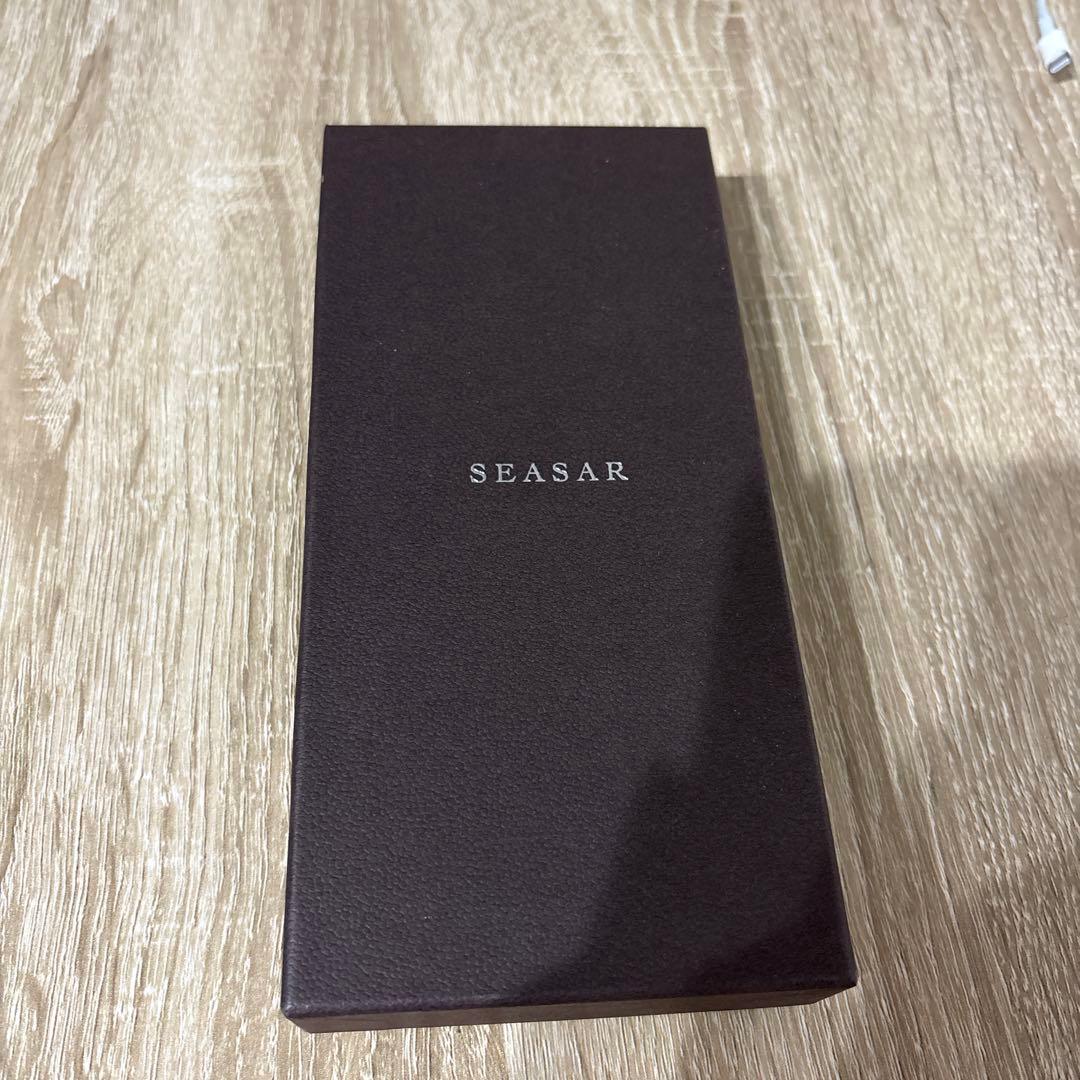 SEASAR ブラックレザー 筆箱マルゴーフォグ
